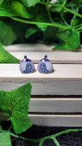 Sad GRUBS in a jar Hollow knight stud earrings