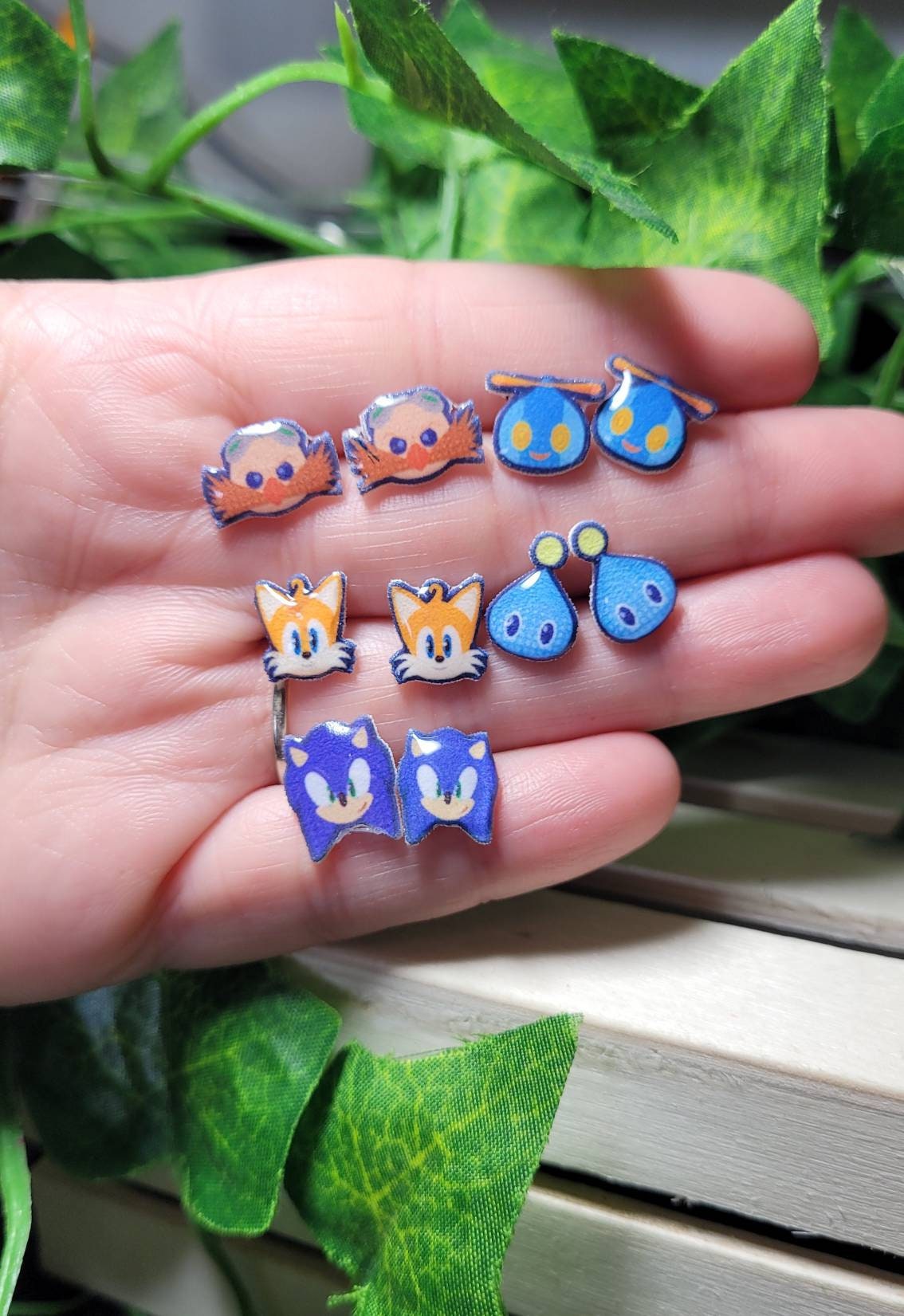 Sonic & Friends Stud Earrings | Sega Gaming Jewelry