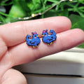 Stardew Valley Blue Chicken Stud Earrings | Gaming Jewelry