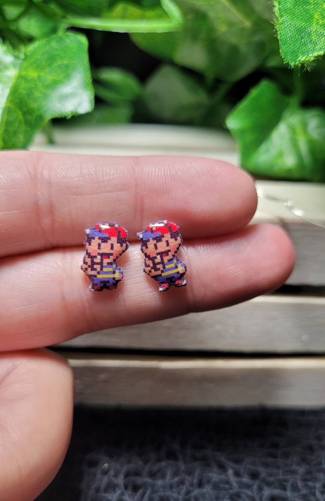 Ness Earthbound Stud Earrings | Retro Gaming Jewelry