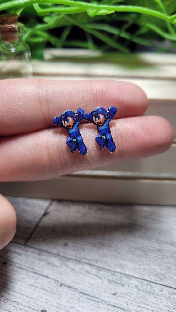 Pixel Hero Stud Earrings | Retro Gaming Jewelry