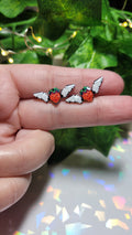 Celeste Strawberry Earrings | Indie Game Fandom Jewelry