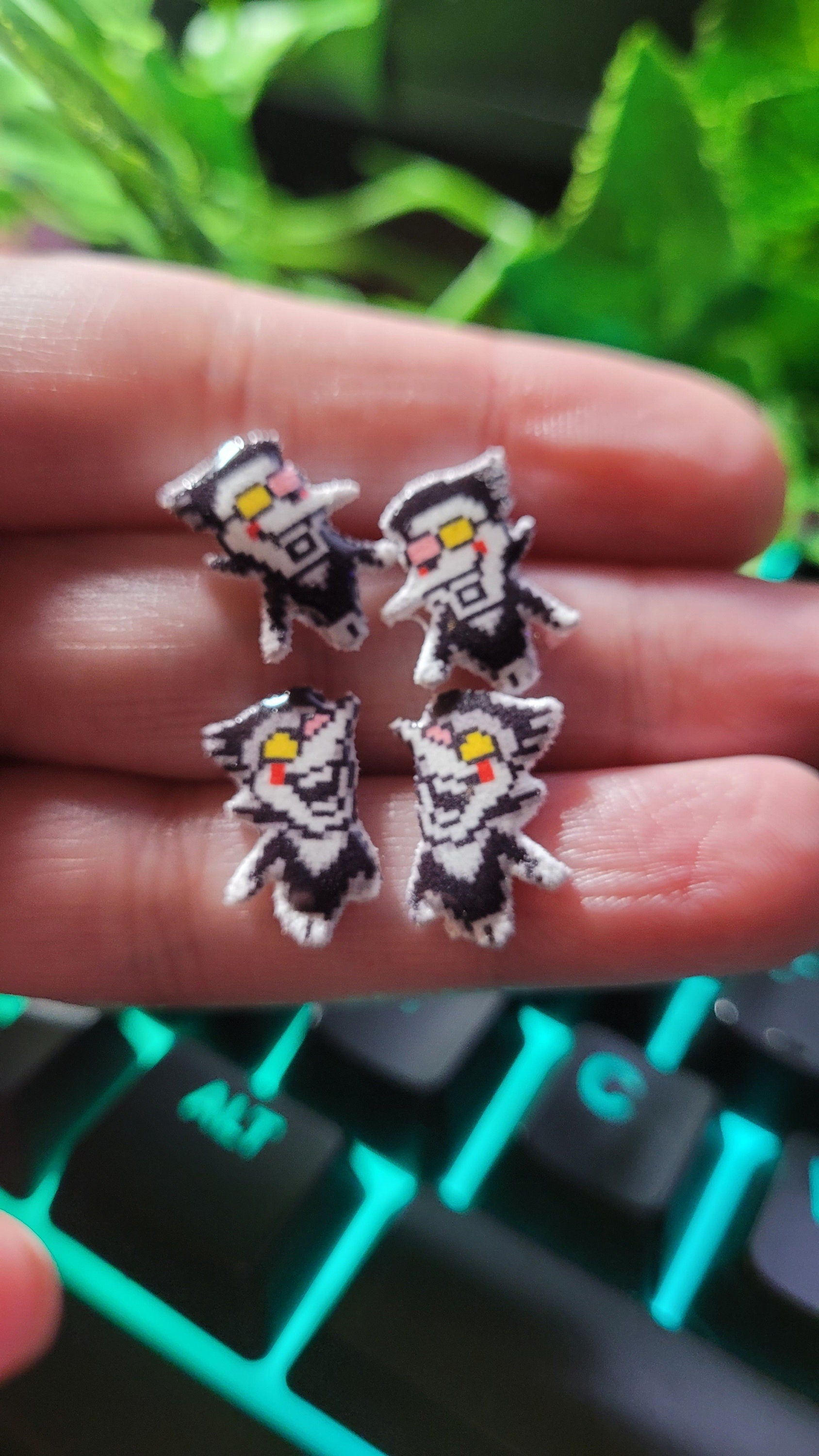 Spamton Stud Earrings | Deltarune Indie Game Jewelry
