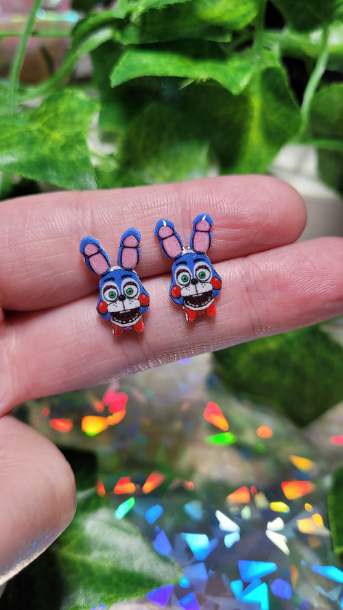 Horror Video Game Stud Earrings | Spooky Gaming Jewelry