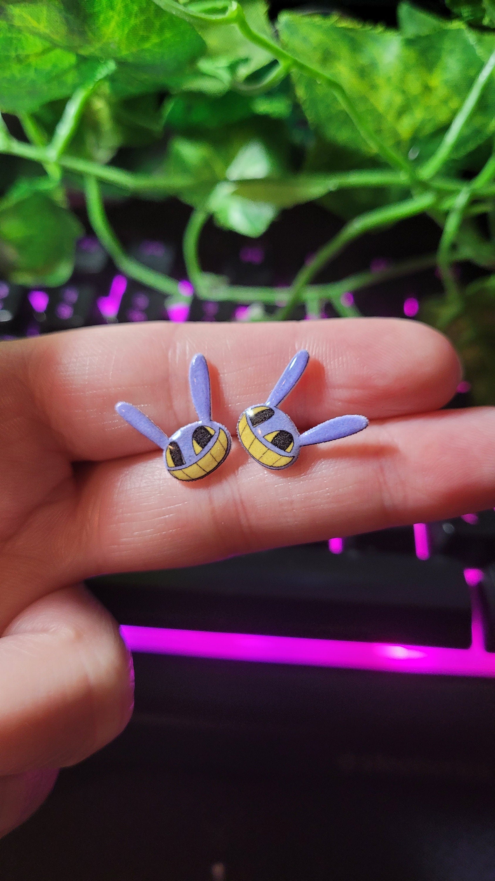 Digital Circus Character Earrings | Cartoon Fandom Jewelry