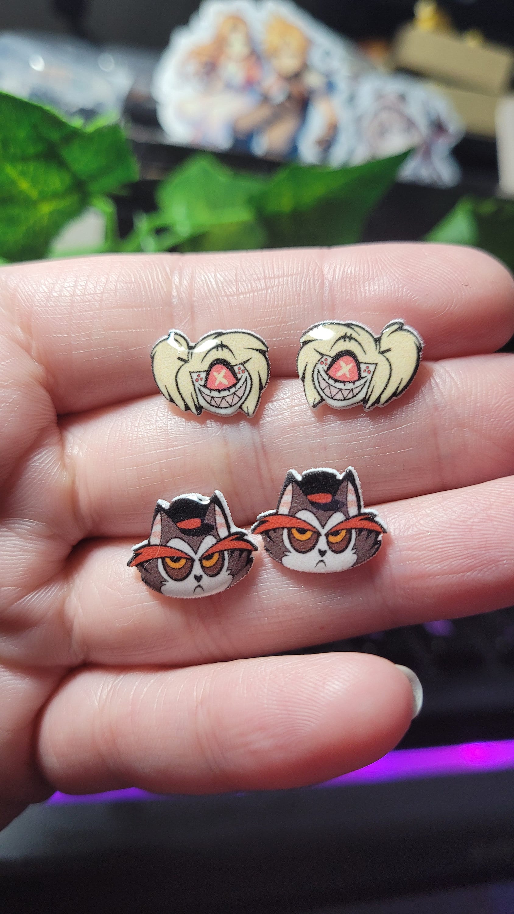 Hazbin Hotel Stud Earrings | Animated Series Jewelry