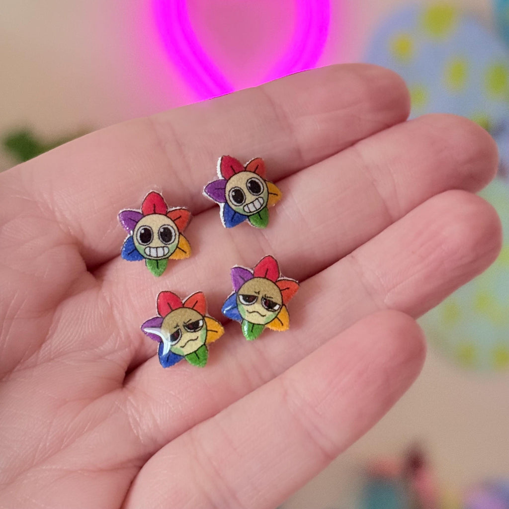 Dandy's World Stud Earrings | Roblox Game Jewelry