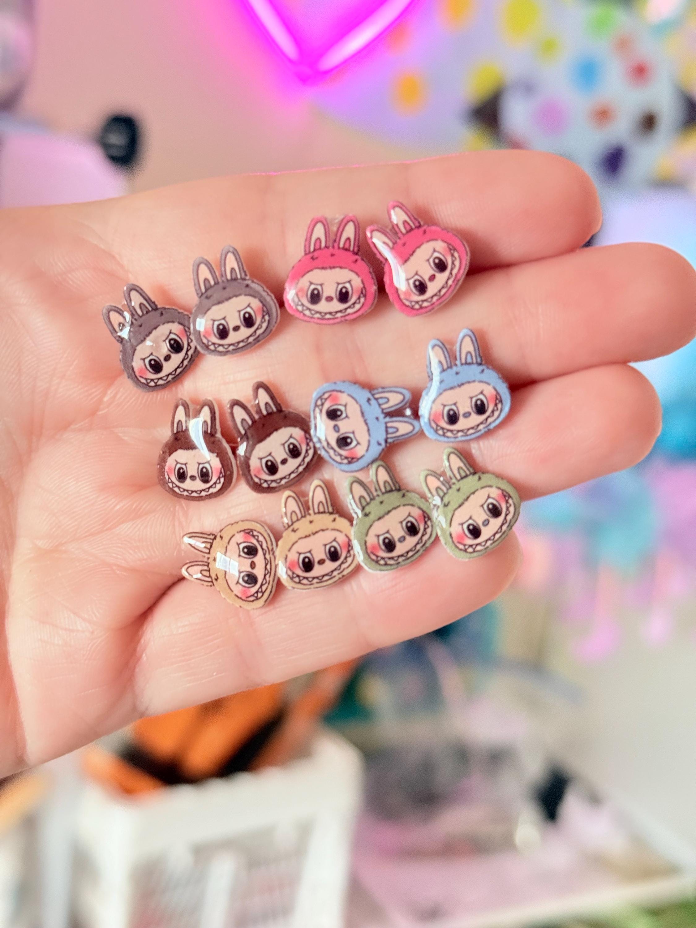 Kawaii Monster Stud Earrings | Cute Gaming Jewelry