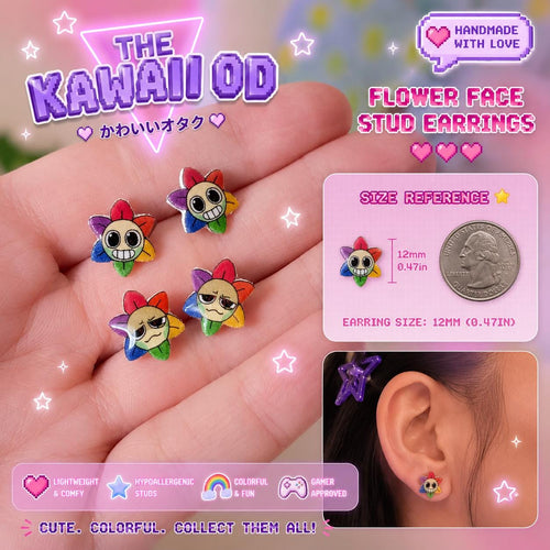 Dandy's World Stud Earrings | Roblox Game Jewelry